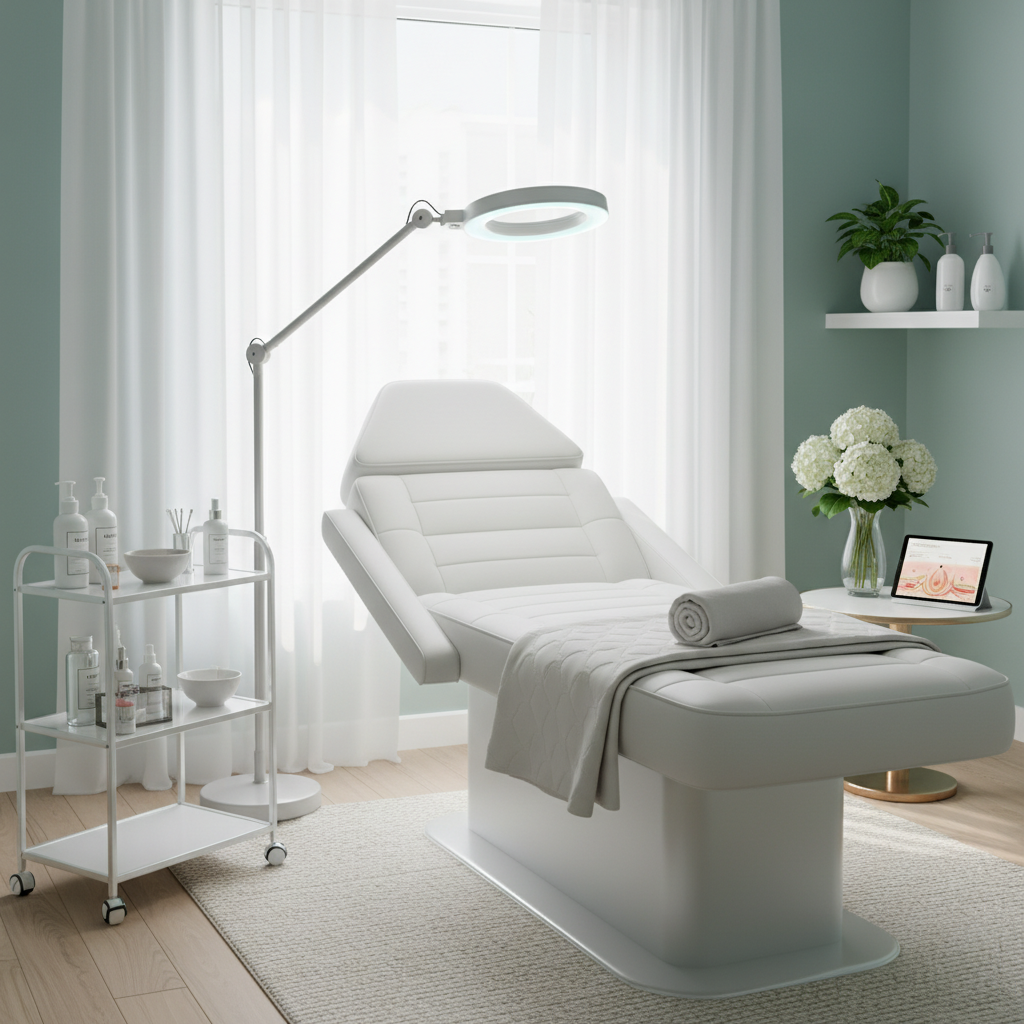 Modern beauty clinic treatment room