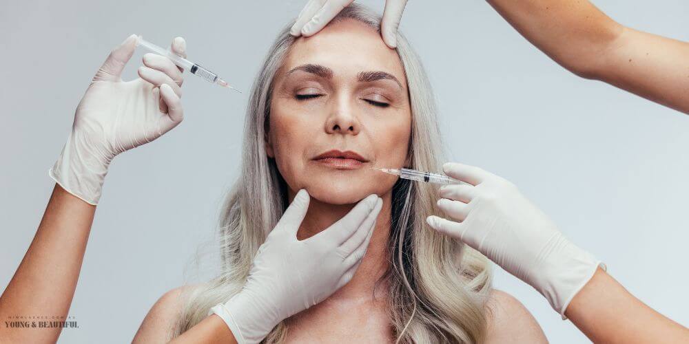 Woman receiving professional anti wrinkle injections at Minh Lashes Beauty Clinic in Yagoona, Sydney to smooth fine lines and rejuvenate the skin.