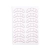 Lash mapping sticker sheet for eyelash extensions application and styling