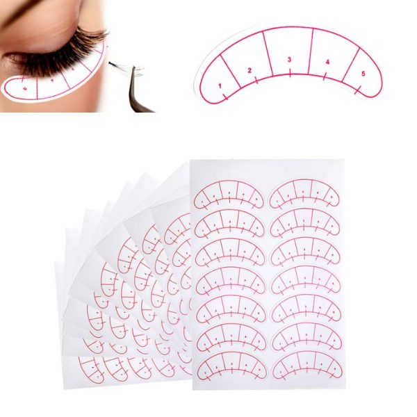 Lash Map Training Stickers 70 Pairs - Minh Lashes