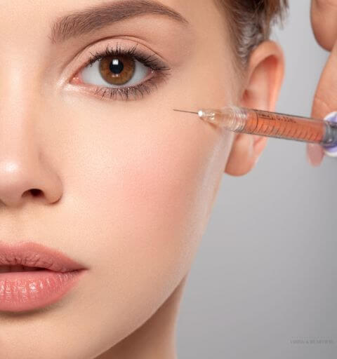 Cosmetic injectables including Botox, dermal fillers, and lip enhancement treatments at Minh Lashes Beauty Clinic.