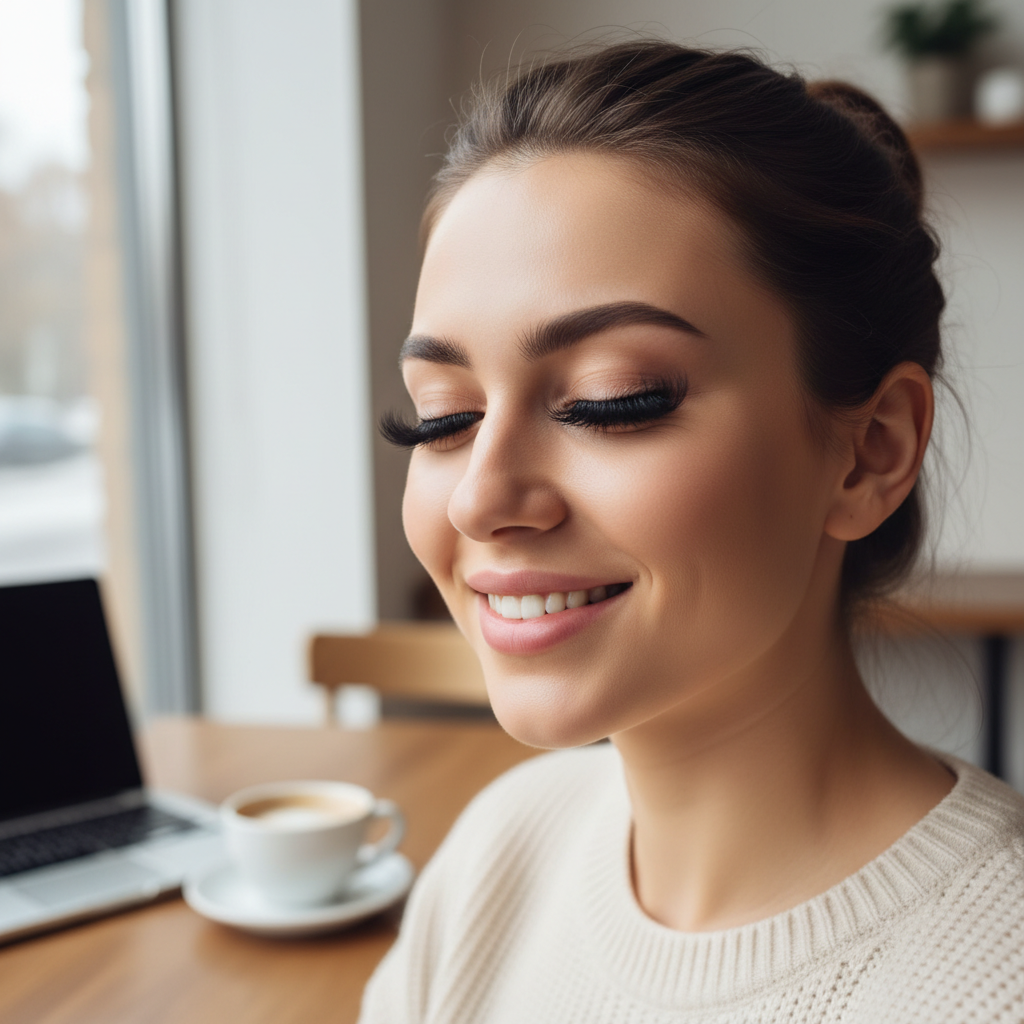 Dramatic mega volume eyelash extensions