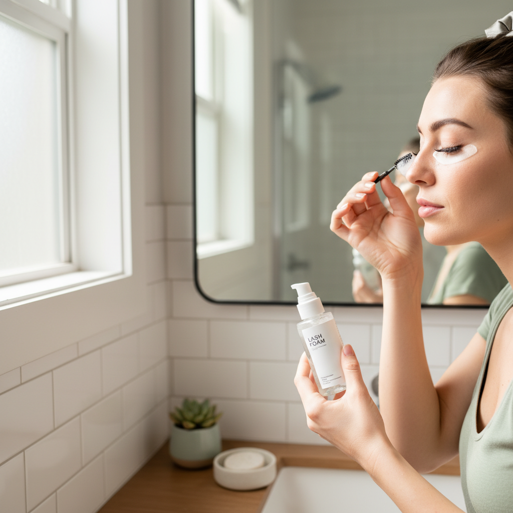 Proper aftercare routine for eyelash extensions
