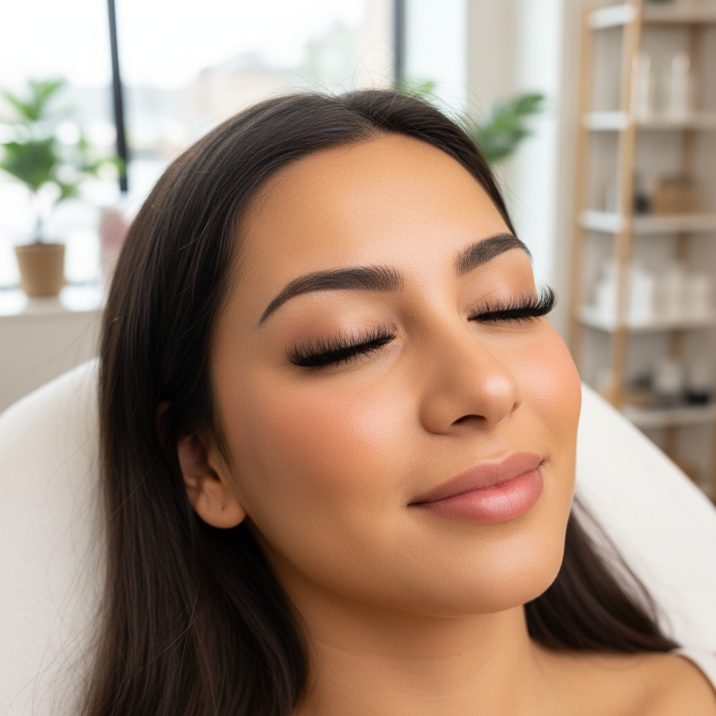 Finished volume lash extension set