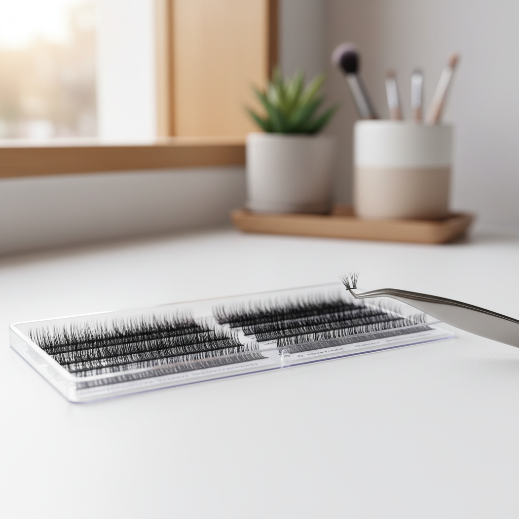16-row professional lash extension tray