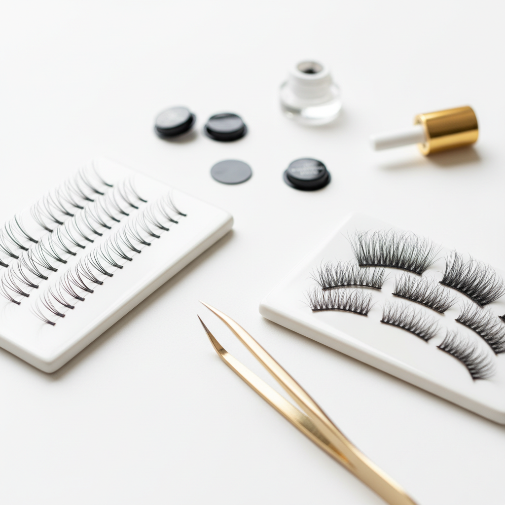 Slim base premade volume fans for better lash adhesion